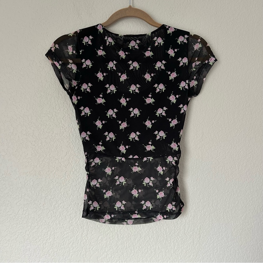 Sandy Liang Kiwi Top in Floral - Picture 5 of 5